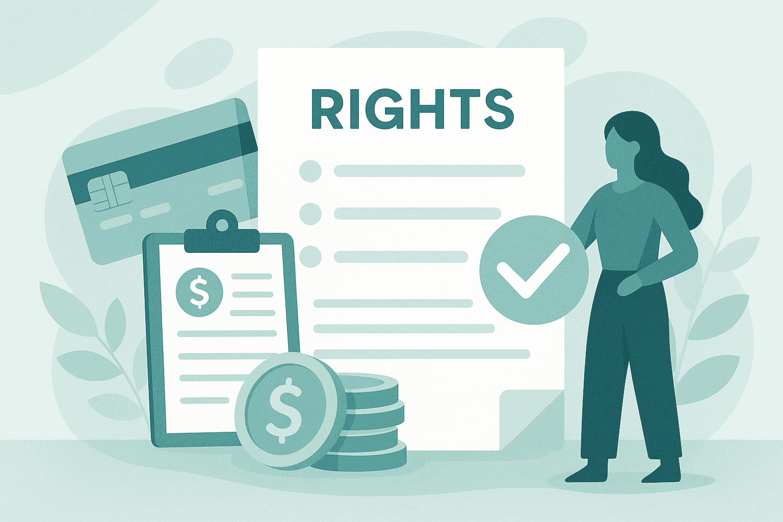 Counselor reviewing debt relief FAQs and options with a consumer
